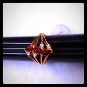 Lady's/Girl's Australian Crystal  Ring 6-1/2 NWT